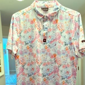 Men’s Bad Birdie “Bloom” Golf Shirt- Medium